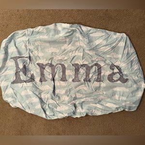 “Emma” crib/toddler bed sheet